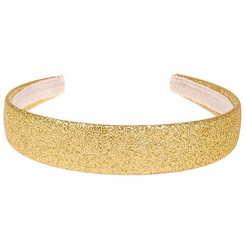 Diadeem Haarband - Goudkleurige glitters - Kindermaat - Breedte 2,5cm