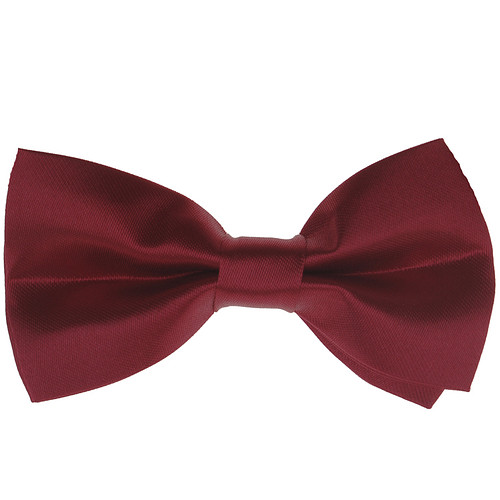 Vlinderstrik glimmend bordeaux