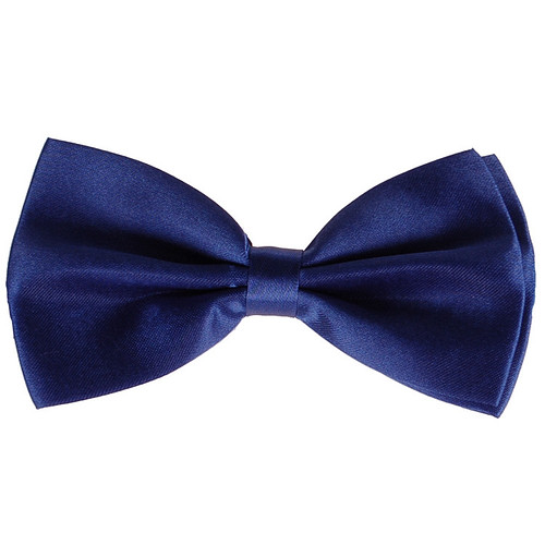 Vlinderdas glimmend donkerblauw