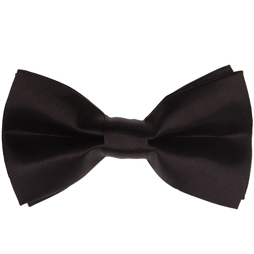 Vlinderstrik glimmend zwart