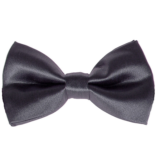 Vlinderstrik glimmend donkergrijs