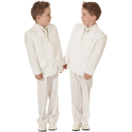 Offwhite - Ivoorkleurig Effen Kinderkostuum - Bruiloft | Communie