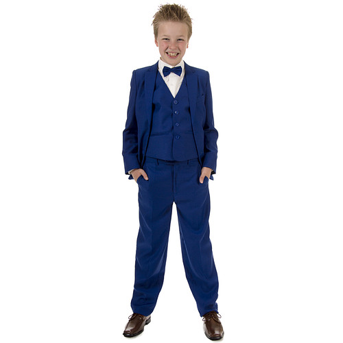 Luxe kinderkostuum koningsblauw