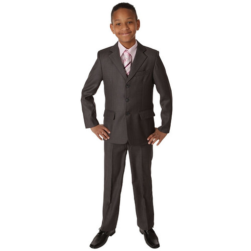 Kinder kostuum donkergrijs 
