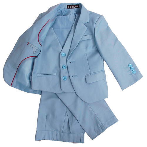 Luxe Kinderkostuum Lichtblauw effen