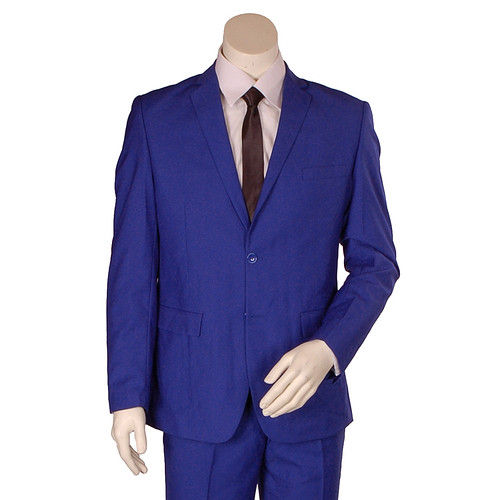 Herenkostuum koningsblauw