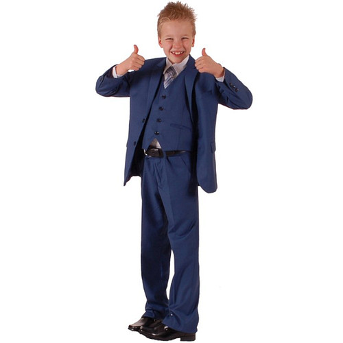 Kinderkostuum middenblauw