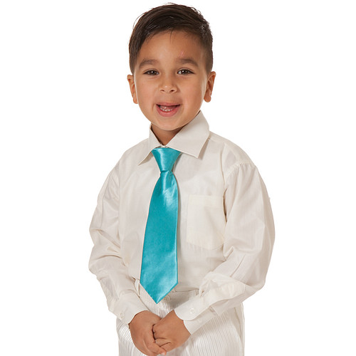 Kinderoverhemd lange mouw ivoor