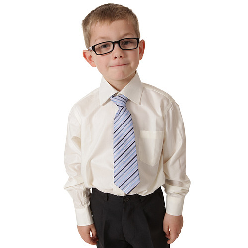 Kinderoverhemd glimmend ivoor