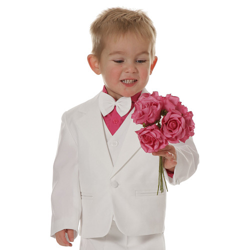 Baby overhemd lange mouw fuchsia