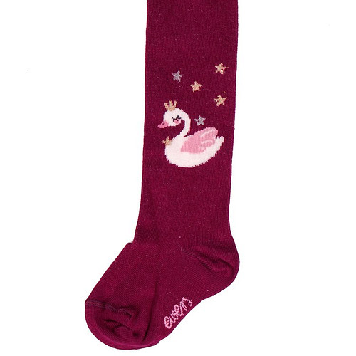 Babymaillot Wijnrood met Zwaantje en Glittergaren