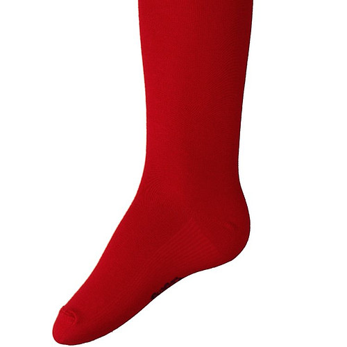 Kindermaillot effen Donkerrood