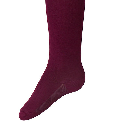 Kindermaillot effen Wijnrood/Bruin