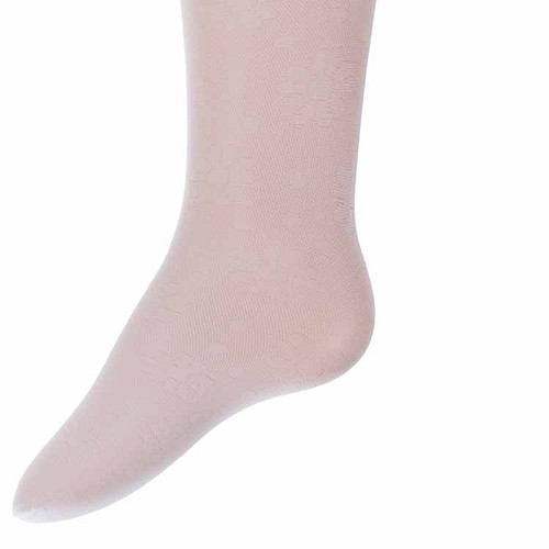 Ewers - Babypanty wit met bloemetjes - 40DEN - Panty Babymaat