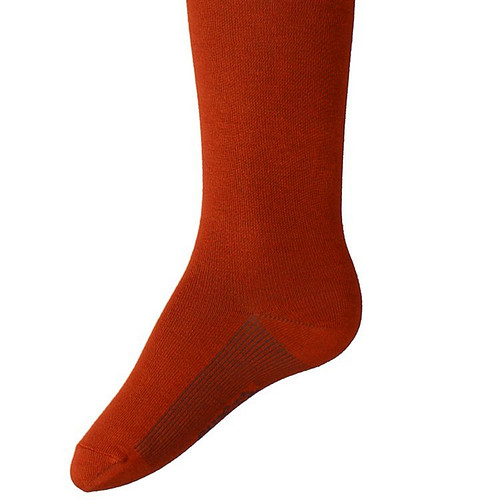 Kindermaillot effen Koper - Donker Oranje/Bruin