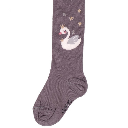 Babymaillot Grijs met Zwaantje en Glittergaren