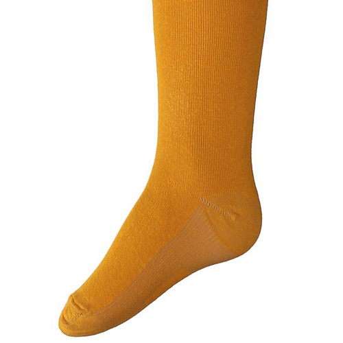 Kindermaillot effen Honinggeel/Okergeel