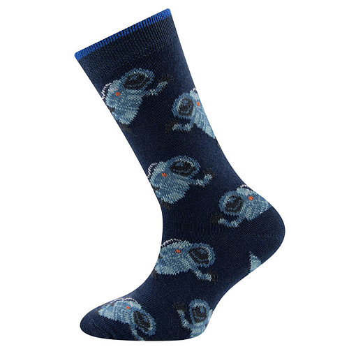 Kindersokken Ewers Jongens - Donkerblauw met Astronauten in Ruimtepak