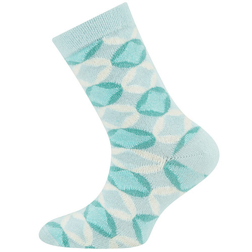 Kindersok Ewers - Turquoise - Gekleurd Design van Cirkels & Ruiten 
