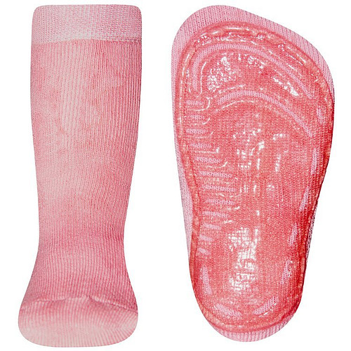 Antislip sokken effen oudroze