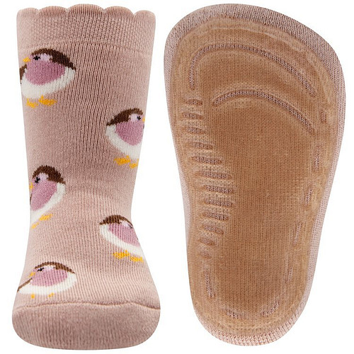 Antislipsok Oudroze met Vogeltjes - Ewers