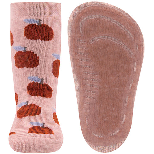 Antislipsok Ewers Lichtroze met Appeltjes