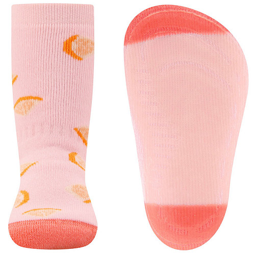 Antislipsok Ewers - Roze met Sinaasappelpartjes