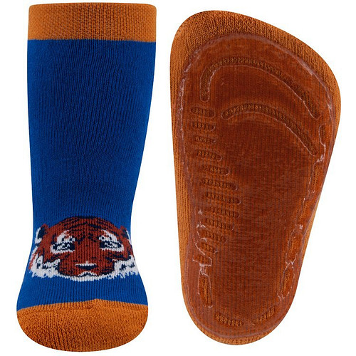 Antislipsokken Blauw met Tijger