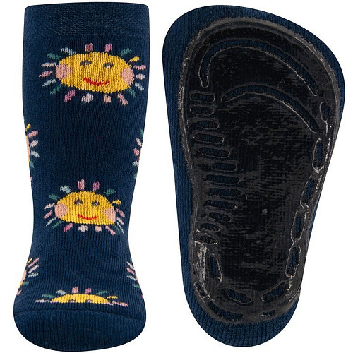 Antislipsokken Blauw met Zonnetjes
