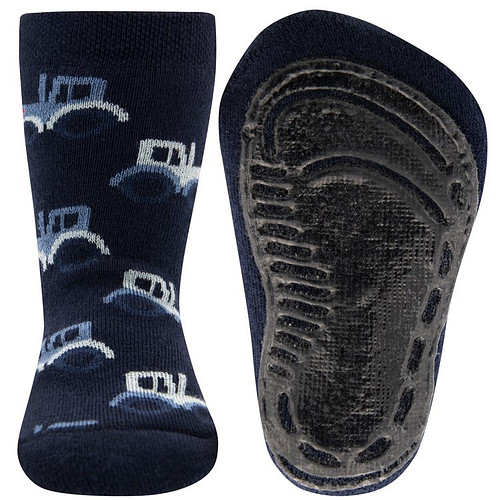 Antislipsok Donkerblauw met Lichtblauwe Trekkers - Ewers