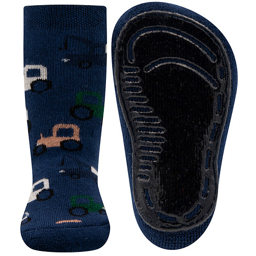 Antislipsok Ewers Donkerblauw met Gekleurde Trekkers en Takelwagens