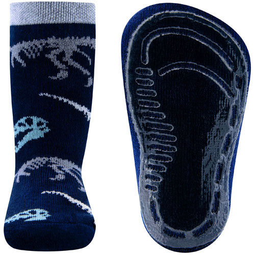 Antislipsok Ewers - Donkerblauw Dinosaurus Skeletten-Fossielen
