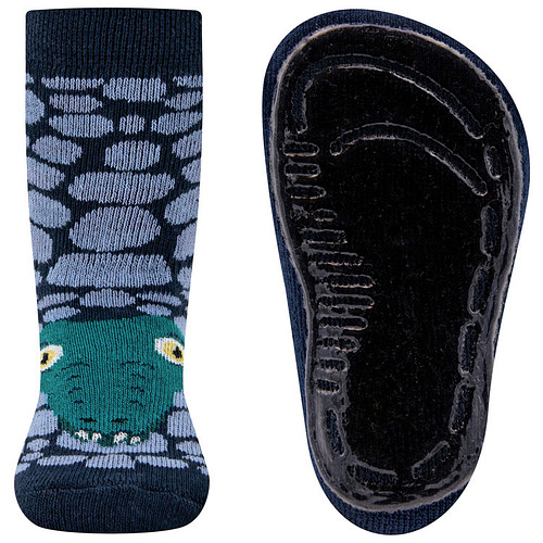 Antislipsok Ewers - Donkerblauw - Krokodil met Schubben