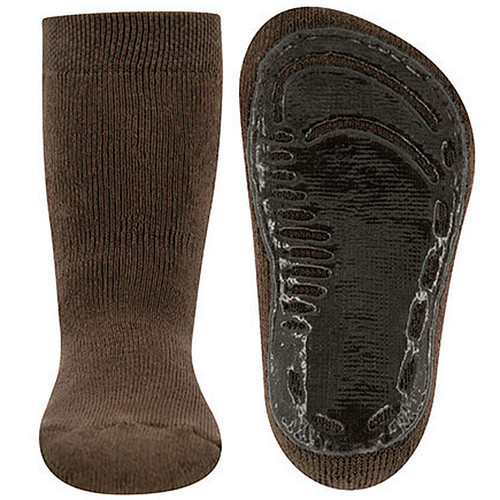 Antislipsok Ewers Grijsbruin Effen - Siliconen Zool