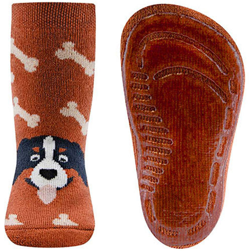 Antislipsok Ewers - Bruin/Noga met Berner Sennen Hond en Botjes