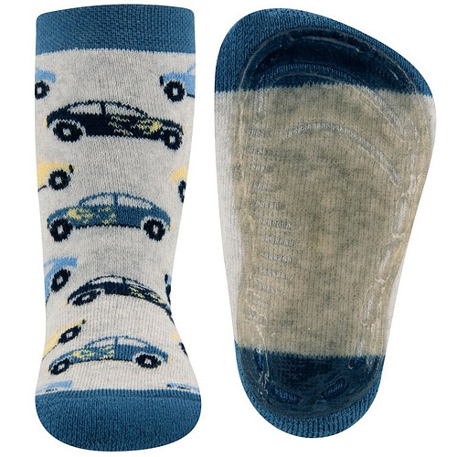 Antislipsokken Lichtgrijs met Raceauto's