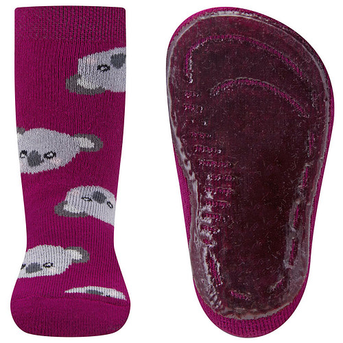 Antislipsok Ewers - Fuchsia Roze met Grijze Koala 