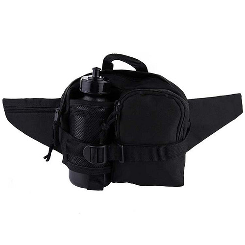 Heuptas/Wandelgordel met Veldfles Zwart