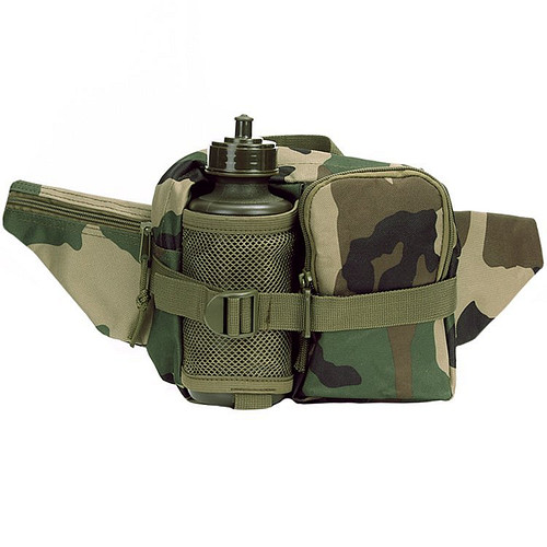 Heuptas/Wandelgordel met Veldfles Camouflage Woodland