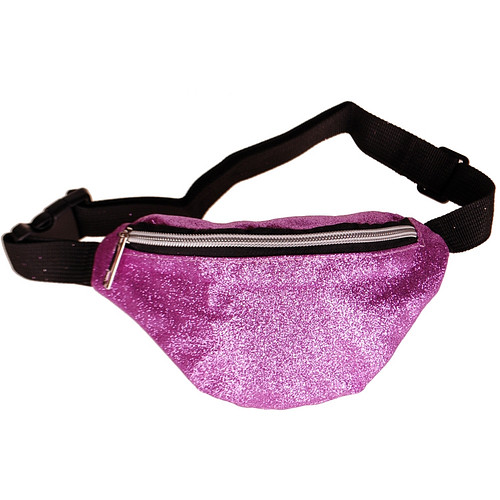 Heuptas voor kinderen glitters paars