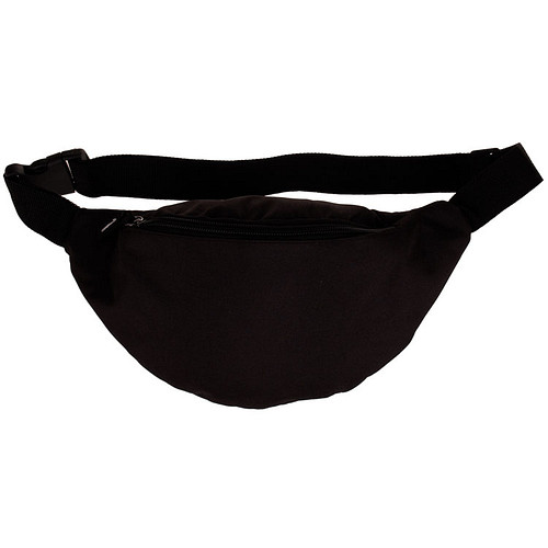 Heuptasje Effen Zwart - Meerdere Ritsen - 26x13cm