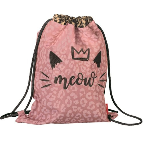 Rugzak Sweet Wild Cat met binnenvak - 30 x 40cm