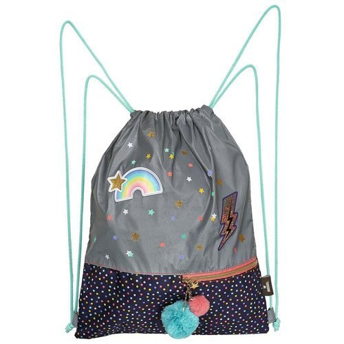 Rugtas reflecterend Flowers & Friends - 34x43cm