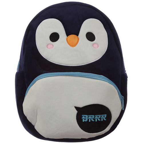 Rugzak Kindermaat - Pinguin BRRR - Adoramals - Pluche - 31x25x10cm