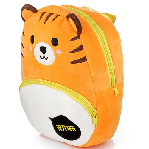 Rugzak Kindermaat - Tijger RARR - Adoramals - Pluche - 30x23x10cm