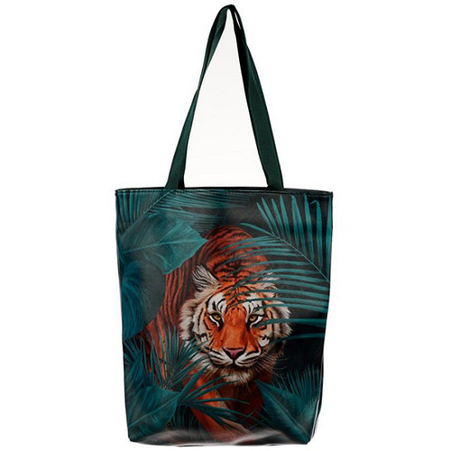 Tas met rits en voering - Tijger