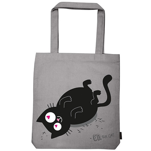  Katoenen tas Ed the Cat "Fell in Love"