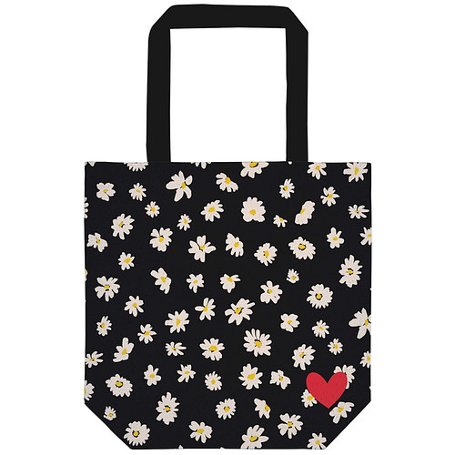 Katoenen tas met margrietjes