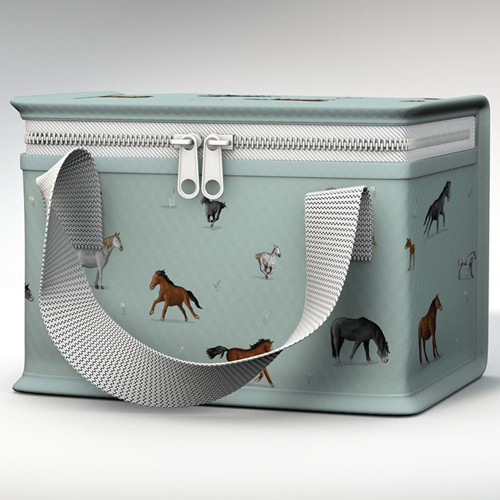 Koeltas/Lunchtas Paarden - Willow Farm - Originele Licentie - Duurzaam Herbruikbaar RPET - 16x20x13cm