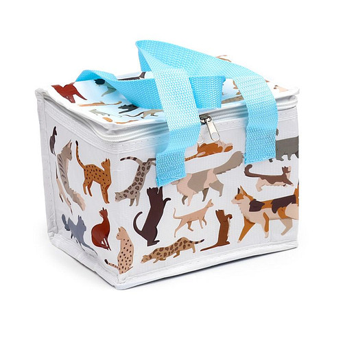 Koeltas/Lunchtas - Feline Fine Cats - Duurzaam RPET - 15x20x14cm